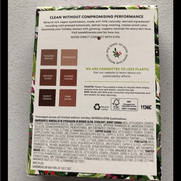 BareMinerals Mineralist Aglow Eyeshadow Palette - NEW. - Picture 2 of 2